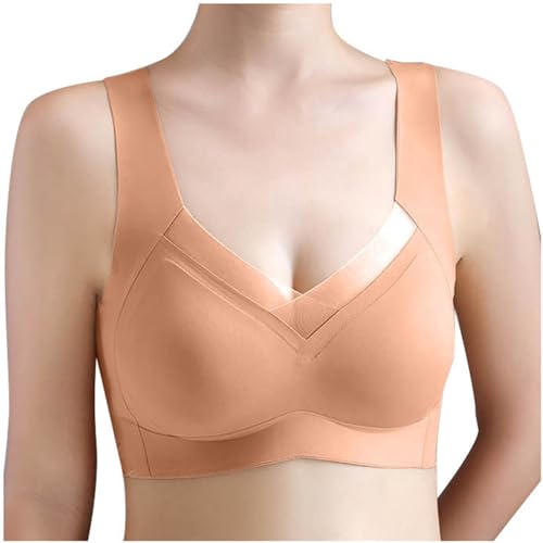 Meine bestellungen, 1PC Hatme Haltungskorrektur BH Original - Damen Ohne Bügel Super Bequemer Klassische Bequeme BHS Für Büstenhalter Grössen Wmbra (Khaki, 5XL) von SKFLABOOF