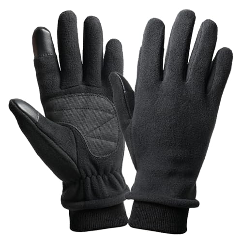 Meine bestellungen, EIN Stück Damen Handschuhe Winter Arbeitshandschuhe Männer Touch Fahrrad Winterhandschuhe Softshell Wärmende Herren Schwarz, A von SKFLABOOF