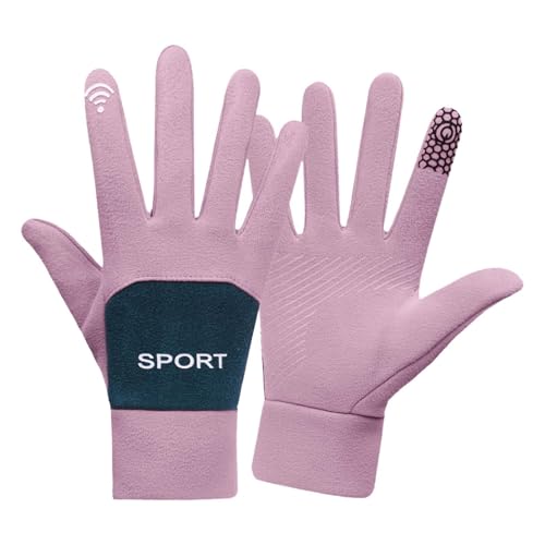 Meine bestellungen, EIN Stück Damen Handschuhe Winter Gloves Men Joggen Thermo Herren Touchscreen Sport Jogging Laufen Fahradhandhandschuhe Lila, Einheitsgröße von SKFLABOOF