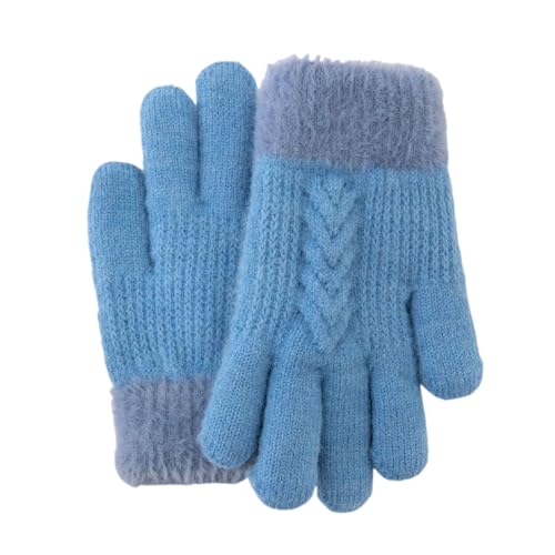 Meine bestellungen, EIN Stück Thermohandschuhe Winter Damen Fäustlinge Handschuhe Fahrrad Thermo Wasserdicht Fitness Herren Warm Softshell Für Blau, Einheitsgröße von SKFLABOOF