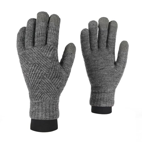 Meine bestellungen, EIN Stück Thermohandschuhe Winter Damen Fahrrad Handschuhe Herren Warm Reithandschuhe Thermo Sport Winddicht Dunkelgrau, A von SKFLABOOF