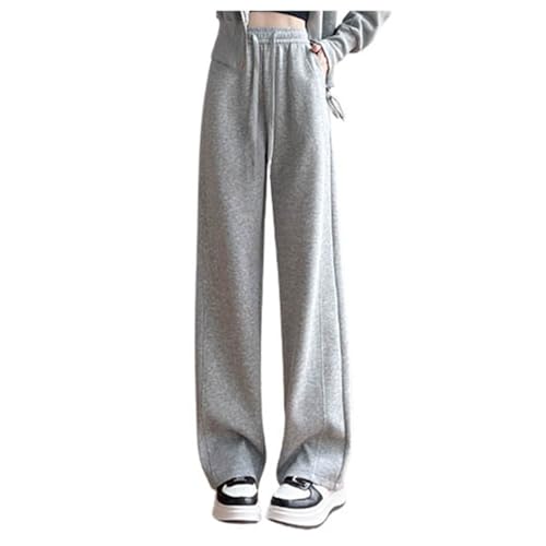 Meine bestellungen, Sweathose Damen Hosen Sommer Dünne Sommerhose Große Größen Baggy Hose Arbeitshose Stretch Wanderhosen Sporthose Lang Wanderhose Jogginghose Hellgrau, XXL von SKFLABOOF