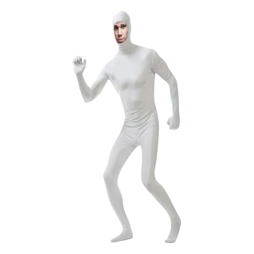 Meine bestellungen, Unisex Ganzkörperanzug Halloween Karneval Ganzkörper Slenderman Kostüm Bodysuit Man Damen Herren Greenscreen Anzug Zentai Suit Weiss, 190 Meine bestellungen, Unisex Ganzkörperanzug Halloween Karneval Ganzkörper Slenderman Kostüm Bodysuit Man Damen Herren Greenscreen Anzug Zentai Suit Weiss, 190 von SKFLABOOF