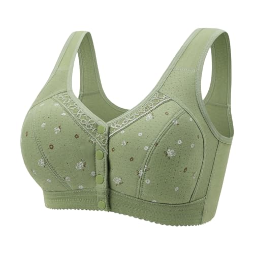 Meine bestellungen anzeigen, Dirndl BH Push Up Extrem - Lace Bra Women Frauen Women's Ohne Buegel Spitzen Büstenhebe Offen Sexy mit Abnehmbaren Trägern Büstenhalter mit Vorderverschluss Grün, 42 von SKFLABOOF