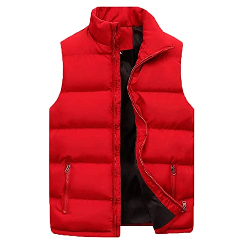 Meine bestellungen anzeigen 2024, Herren Weste Outdoor Arbeitsweste Winter Leichte Steppweste Ärmellose Jacke Softshell Arbeit Daunen Männer Leicht Westen Für Rot, 3XL Meine bestellungen anzeigen 2024, Herren Weste Outdoor Arbeitsweste Winter Leichte Steppweste Ärmellose Jacke Softshell Arbeit Daunen Männer Leicht Westen Für Rot, 3XL von SKFLABOOF