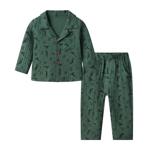 Meine bestellungen anzeigen 2024, Weihnachtsschlafanzüge Kinder Baby Schlafanzug Winter Jungen Pyjama Cute Christmas Pajamas Lang Teenager Mädchen Grün, 80 von SKFLABOOF