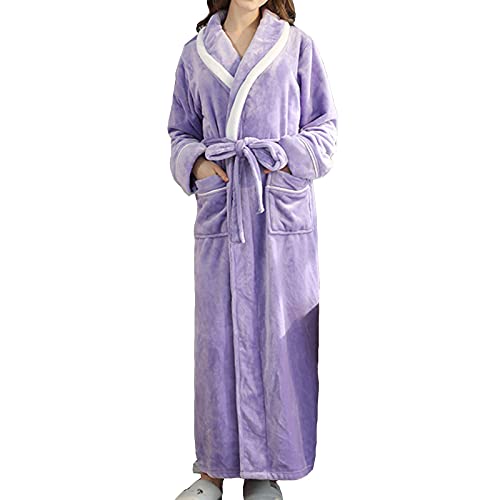 Morgenmantel Damen Große Größen Sauna Bathrobe Morgenmantel Bademantel Personalisiert Frottee Lang Damen Reisebademantel Sauna-Bademantel Bademantel Lila M von SKFLABOOF