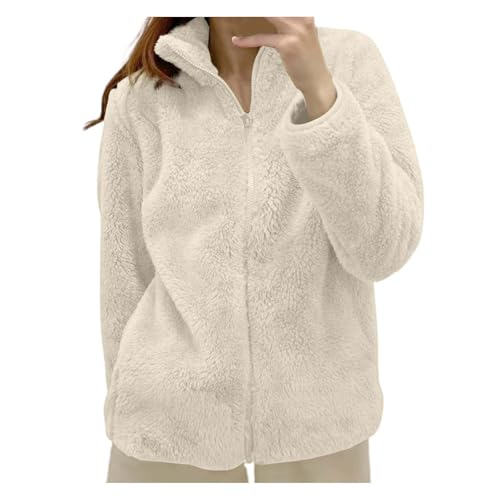 Prime Deals Days Angebote, Damen Teddy Jacke Übergang Teddyfleece Fleecejacke Mantel Winter Wolle Fleece Teddy-Jacke Winterjacke Teddyjacke Jacke Beige, 3XL Prime Deals Days Angebote, Damen Teddy Jacke Übergang Teddyfleece Fleecejacke Mantel Winter Wolle Fleece Teddy-Jacke Winterjacke Teddyjacke Jacke Beige, 3XL von SKFLABOOF