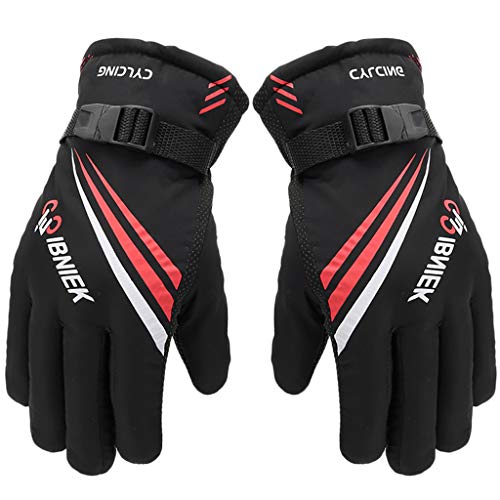 SKFLABOOF Black Friday Angebote, Skihandschuhe Herren Thermo Handschuhe Damen Joggen Gefüttert Fahrrad Winter Fußball Ski Gloves Men Motorrad Herr Schwarz, Einheitsgröße von SKFLABOOF