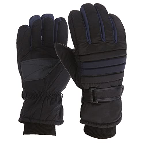 SKFLABOOF Black Week Angebote 2024, Skihandschuhe Damen Fahrrad Handschuhe Winter Gloves Women Ski Herren Winterhandschuhe Lederhandschuhe Reithandschuhe Warme Schwarz, Einheitsgröße von SKFLABOOF