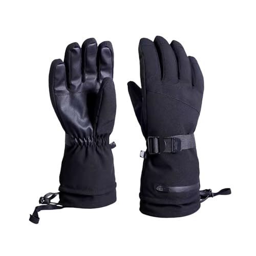 SKFLABOOF Black Week Angebote 2024 ab wann, Ski Handschuhe Frauen Damen Lauf Warm Gloves Women Thermo MTB Herren Thermohandschuhe Motorradhandschuhe Winter Schwarz, M von SKFLABOOF