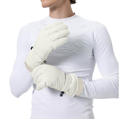 Deals of The Day, Skihandschuhe Damen Handschuhe Herren Warm Angeln Gloves Women MTB wasserdichte Thermo Sport Fahrradhandschuhe Beige, XL Deals of The Day, Skihandschuhe Damen Handschuhe Herren Warm Angeln Gloves Women MTB wasserdichte Thermo Sport Fahrradhandschuhe Beige, XL von SKFLABOOF