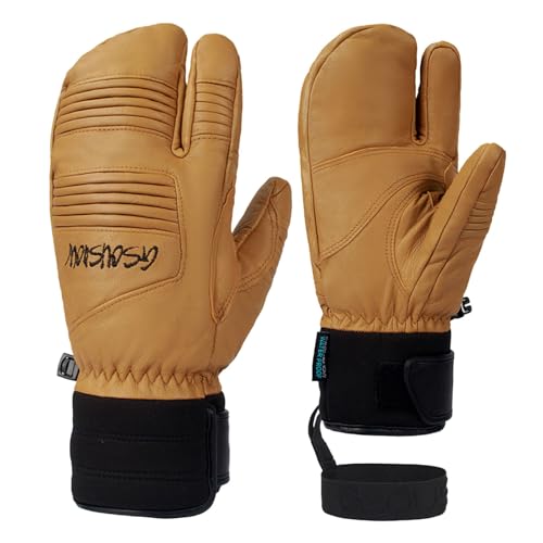 SKFLABOOF Deals of The Day, Skihandschuhe Damen Motorrad Handschuhe Herr Winter Thermo Profi Ski Herren Joggen Fussball Fahrradhandschuhe Gelb, S von SKFLABOOF