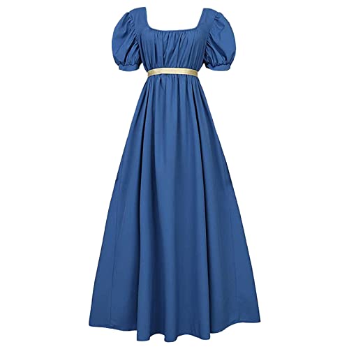 SKFLABOOF Deals of The Day, Trachtenrock Damen - Dirndlblusen Trachtenkleid Modern Midi Dirndl Mini Trachtenmode Hochgeschlossen Dirndlkleid Trachtenblusen Schuhe Dunkelblau, L von SKFLABOOF