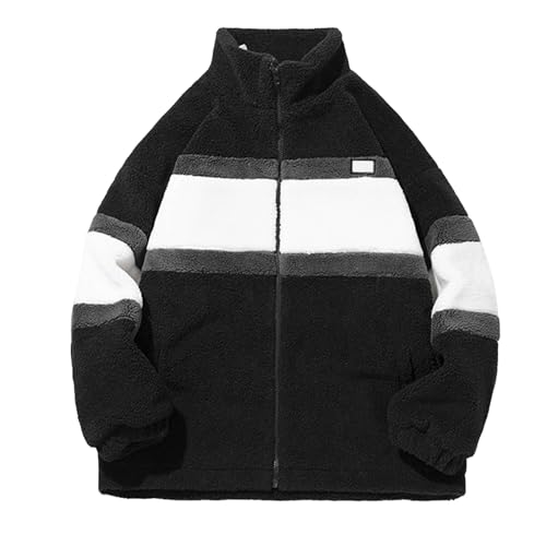 SKFLABOOF Herren Damen Patchwork Stehkragen Teddy Jacke 2025 Sherpa Fleecejacke Aesthetic Stuff Y2K Clothes Winter Warm Teddyfleece Jacken Mantel SKFLABOOF Herren Damen Patchwork Stehkragen Teddy Jacke 2025 Sherpa Fleecejacke Aesthetic Stuff Y2K Clothes Winter Warm Teddyfleece Jacken Mantel von SKFLABOOF