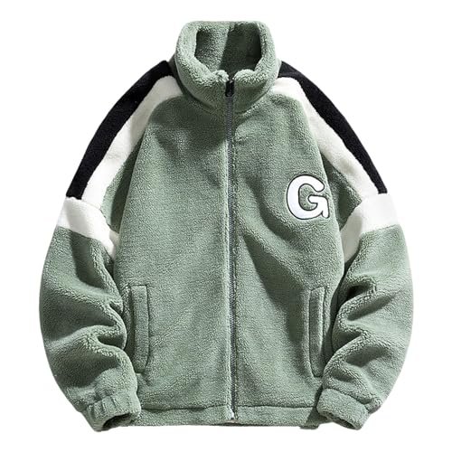 SKFLABOOF Herren Damen Patchwork Stehkragen Teddy Jacke 2025 Sherpa Fleecejacke Aesthetic Stuff Y2K Clothes Winter Warm Teddyfleece Jacken Mantel SKFLABOOF Herren Damen Patchwork Stehkragen Teddy Jacke 2025 Sherpa Fleecejacke Aesthetic Stuff Y2K Clothes Winter Warm Teddyfleece Jacken Mantel von SKFLABOOF