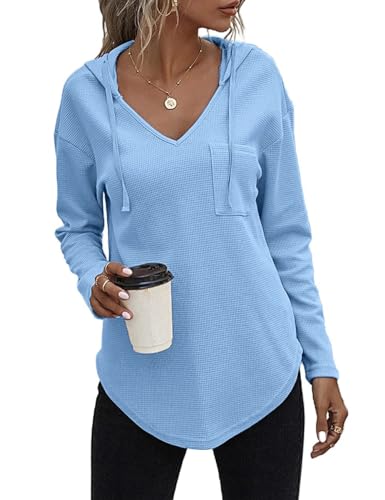 SKFLABOOF Kapuzenpullover Damen Leichter Pullover Hoodie Sweatshirs mit Taschen für den Herbst SKFLABOOF Kapuzenpullover Damen Leichter Pullover Hoodie Sweatshirs mit Taschen für den Herbst von SKFLABOOF