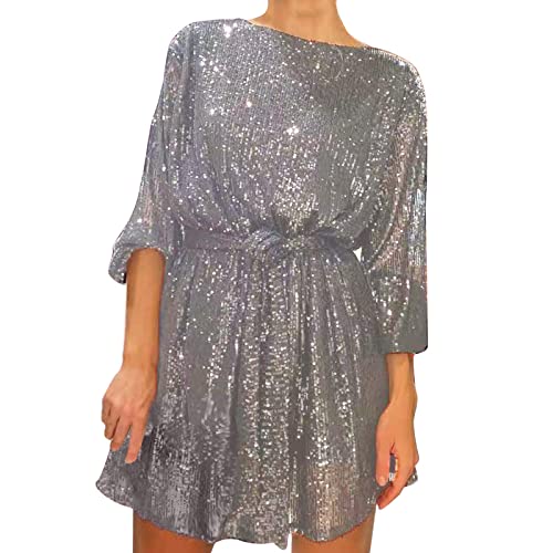 SKFLABOOF Pailettenkleider für Damen Partykleid Hochzeit Glitzer Cocktailkleid Elegant Sexy Hochzeitskleid Langarm Festlich Party Pailletten Frauen Kleider Glitzerkleid Abendkleid SKFLABOOF Pailettenkleider für Damen Partykleid Hochzeit Glitzer Cocktailkleid Elegant Sexy Hochzeitskleid Langarm Festlich Party Pailletten Frauen Kleider Glitzerkleid Abendkleid von SKFLABOOF