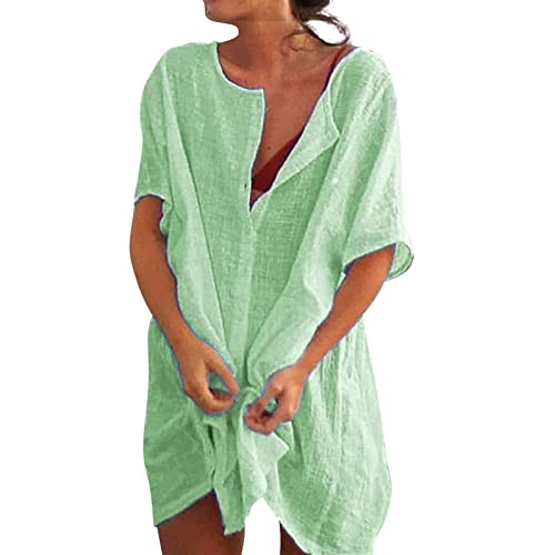 SKFLABOOF Pareos & Strandkleider für Damen Sommer Beach Große Größen Dress Bikini Cover Up Strandponcho Strandtunika Strandkleidung Locker Tunika Damen Strand Für Urlaub SKFLABOOF Pareos & Strandkleider für Damen Sommer Beach Große Größen Dress Bikini Cover Up Strandponcho Strandtunika Strandkleidung Locker Tunika Damen Strand Für Urlaub von SKFLABOOF
