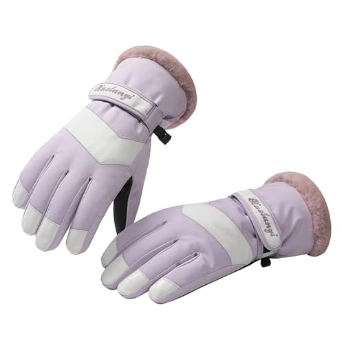 Warehouse Deal retourenware, Skihandschuhe Herren Handschuhe Touchscreen Damen wasserdichte Fahrradhandschuhe Selbstwärmende Winter Gloves Running Arbeit Lila, Einheitsgröße Warehouse Deal retourenware, Skihandschuhe Herren Handschuhe Touchscreen Damen wasserdichte Fahrradhandschuhe Selbstwärmende Winter Gloves Running Arbeit Lila, Einheitsgröße von SKFLABOOF
