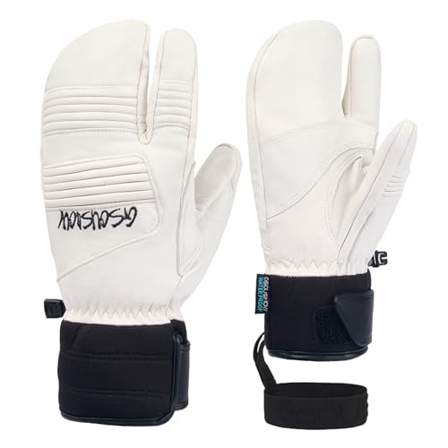 SKFLABOOF Warehouse Deals Angebote, Skihandschuhe Herren Handschuhe Fahrrad Gefütterte Damen Joggen Winter Arbeit Sport Men Gloves Angeln Wasserdicht Weiss, S von SKFLABOOF