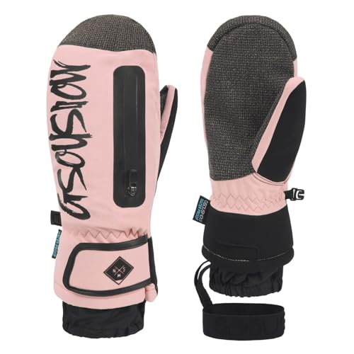 SKFLABOOF b Ware retouren, Skihandschuhe Herren MTB Handschuhe Winter Lauf Frau Fahrradhandschuhe Ski Handschuh wasserdichte Damen Wasserdicht Rosa, S von SKFLABOOF