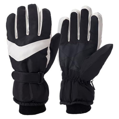 SKFLABOOF blitzangebote des Tages, Skihandschuhe Herren Wärmende Handschuhe Motorrad Winter Thermal Gloves Fahrrad Ski Warme Damen Thermo Sport Golfhandschuhe Schwarz, M von SKFLABOOF