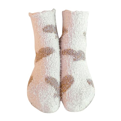 SKFLABOOF tagesangebote heute, ein Stück Christmas Socks Lustige Socken Damen Schlafsocken Für Frauen Herren Kuschelsocken Weihnachtsstrümpfe Weihnachten 001f Coffee, Einheitsgröße von SKFLABOOF