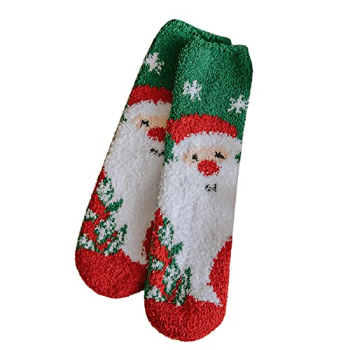 SKFLABOOF weihnachtssocken damen 39-42, ein Stück Weihnachtssocken Damen Kuschelsocke Weihnachten Socken Kuschelsocken Warme Winter Herren Lustige Männer Weihnachts Lustig 001c C, Einheitsgröße von SKFLABOOF