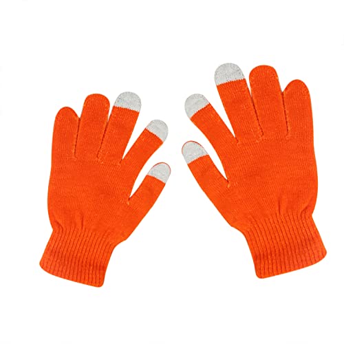 Sale Angebote, 2 Stück Damen Handschuhe Winter Warm Fahrrad Handy Touch & Fäustlinge Für Herren Thermo Rad Fahrradhandschuhe Orange, Einheitsgröße von SKFLABOOF