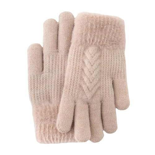 Sale Angebote, EIN Stück Thermohandschuhe Winter Damen Fäustlinge Handschuhe Fahrrad Thermo Wasserdicht Fitness Herren Warm Softshell Für Beige, Einheitsgröße von SKFLABOOF