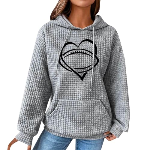 Sale Angebote, Hoodie Y2k - Hoodies Damen Sweatshirtjacke Mit Kapuze Sweatshirts Pullover Oversize Teenager Mädchen Jacke Oversized Kapuzenjacke (Grau, XXL) von SKFLABOOF