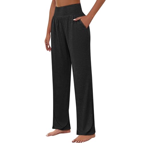 Sale Angebote, Meine bestellungen, Sporthose Damen Große Größen Outdoorhose Lässige Hosen Activewear-Hosen Für Sweatpants Bequeme Hose Lang Sommerhose Arbeitshose Outdoor Schwarz, XXL von SKFLABOOF