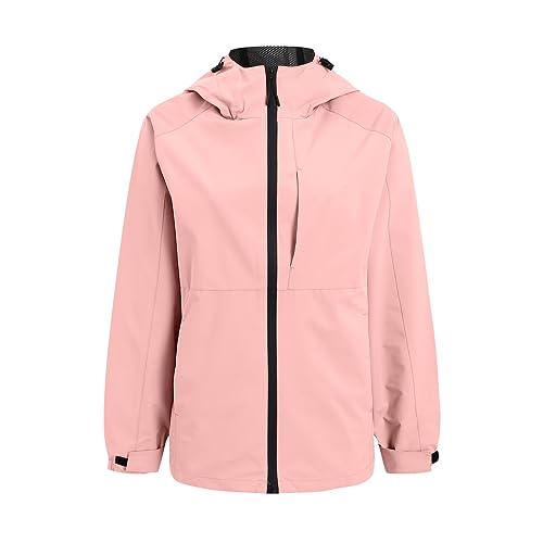 Sale Damen, Ski Jacke Damen Winterjacke Warm Winterreitjacke Schneejacke Herren Skianzüge Für Softshelljacke Winter Gefüttert Skijacken Rosa, XXL von SKFLABOOF