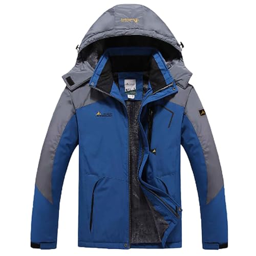 Sale Damen, Skijacke Damen Winterjacke Wintermantel Gefüttert Outdoorjacke Winter Jacken Für Herren Warm Outdoor Jacke Blau, XXL von SKFLABOOF