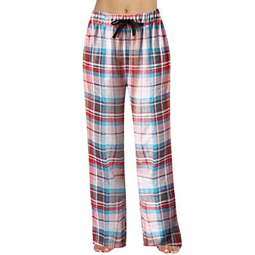 Schlafanzughose Damen Lang Mit Taschen Karo Bequeme Kuschelhose Weich Kariert Schlafhose Frauen Plaid Weit Bein Gestreift Loungehose Relaxhose Haushose Yogahose Running Schlafanzughose Damen Lang Mit Taschen Karo Bequeme Kuschelhose Weich Kariert Schlafhose Frauen Plaid Weit Bein Gestreift Loungehose Relaxhose Haushose Yogahose Running von SKFLABOOF