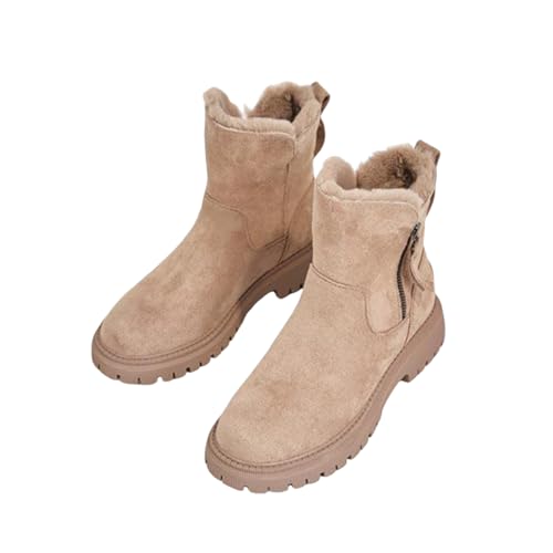 Stiefeletten Damen Grace Schneestiefel - Gefüttert Winterschuhe Ankle Boots Wasserdicht Warm Snowboot Mit Futter Herbst Winter Winterstiefel Komfort Stiefel Snow Winterboots Beige 41 Stiefeletten Damen Grace Schneestiefel - Gefüttert Winterschuhe Ankle Boots Wasserdicht Warm Snowboot Mit Futter Herbst Winter Winterstiefel Komfort Stiefel Snow Winterboots Beige 41 von SKFLABOOF