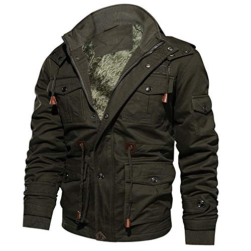 Warehouse Deal, Puffer Jacke Herren Outdoor Daunenjacken Für Winter Arbeitsjacke Urban Classics Parka Winterjacke Autumn Jacket Men Armeegrün, XXL Warehouse Deal, Puffer Jacke Herren Outdoor Daunenjacken Für Winter Arbeitsjacke Urban Classics Parka Winterjacke Autumn Jacket Men Armeegrün, XXL von SKFLABOOF