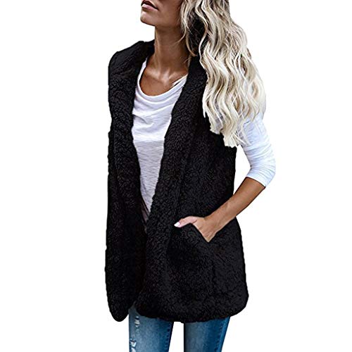 Warehouse Deal, Wollweste Damen Weste Ärmellose Fleeceweste Outdoor Damenwesten Gilet Fleece Fall Fashion Damen-Westen Schwarz, XL Warehouse Deal, Wollweste Damen Weste Ärmellose Fleeceweste Outdoor Damenwesten Gilet Fleece Fall Fashion Damen-Westen Schwarz, XL von SKFLABOOF