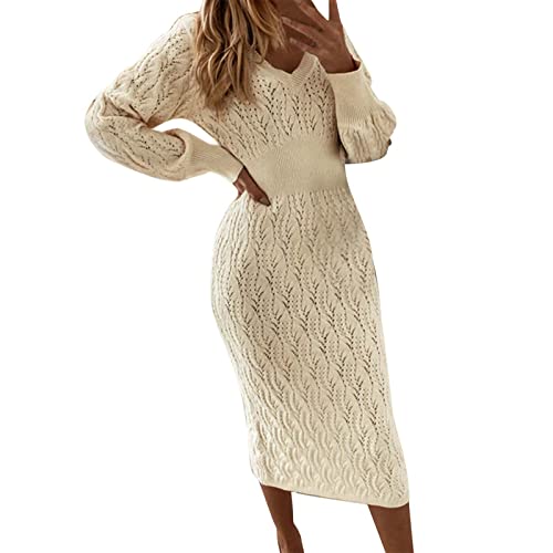 Warmerkleid Damen Schicke Warmer Strickkleid Sweater Winter Business Warmerkleid Lang Knielang Freizeit Elegant Winterkleid Wickelkleid Pulloverkleid Warmerkleid Damen Schicke Warmer Strickkleid Sweater Winter Business Warmerkleid Lang Knielang Freizeit Elegant Winterkleid Wickelkleid Pulloverkleid von SKFLABOOF