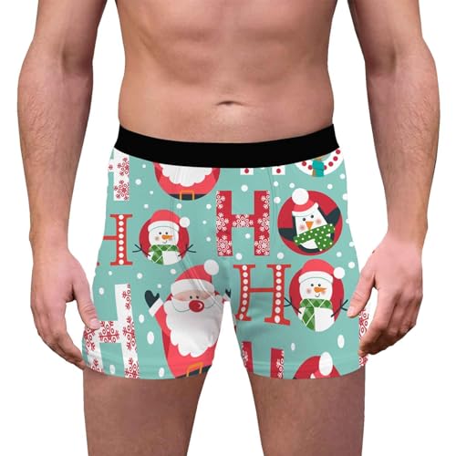 b Ware 2 Wahl, Boxershorts Weihnachten Herren Sexy Für Männer Boxer Briefs Unterhosen Slip Shorts Personalisierte Unterhose Bunte Blau, L von SKFLABOOF