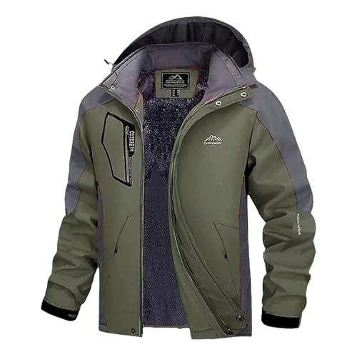 b Ware 2 Wahl, Ski Jacke Damen Wanderjacke Herren Winterjacke Arbeitsjacke Mit Teddyfell Innen Fahrradjacke Winter wasserdichte Mens Jacket AG, M von SKFLABOOF