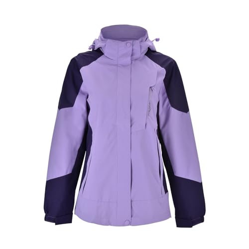 b Ware 2 Wahl, Skijacke Damen Warme Jacke Mens Winter Jacket Jackets Mädchen Winterjacke Wasserdicht Arbeit Herren Skijacken Light Purple, M von SKFLABOOF