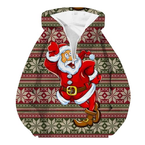 b Ware 2 Wahl, Weihnachts Hoodie Herren Christmas Sweater Weihnachtspullover Funny Weihnachtspulli Weihnachten Pullover Pulli Brick Red, S von SKFLABOOF