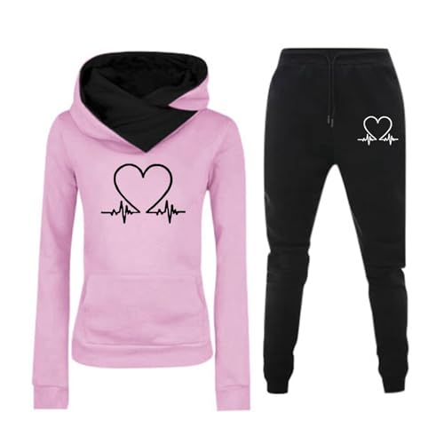 blitzangebote, Damen Jogginganzug Sportanzug Jogginghose Baggy Zweiteiler Für Yoga Anzug Sportbekleidung Tracksuit Set Gym Rosa, S blitzangebote, Damen Jogginganzug Sportanzug Jogginghose Baggy Zweiteiler Für Yoga Anzug Sportbekleidung Tracksuit Set Gym Rosa, S von SKFLABOOF