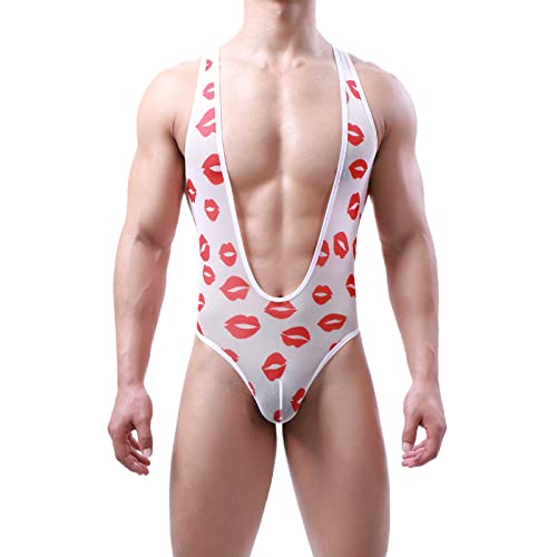 blitzangebote des Tages aktuell, Borat Mankini Badeanzug Unterhose Herren Sexy Unterwäsche Badehose Lauf String Strapse Für Frauen Männer Tanga Borat Weiss, XXL von SKFLABOOF