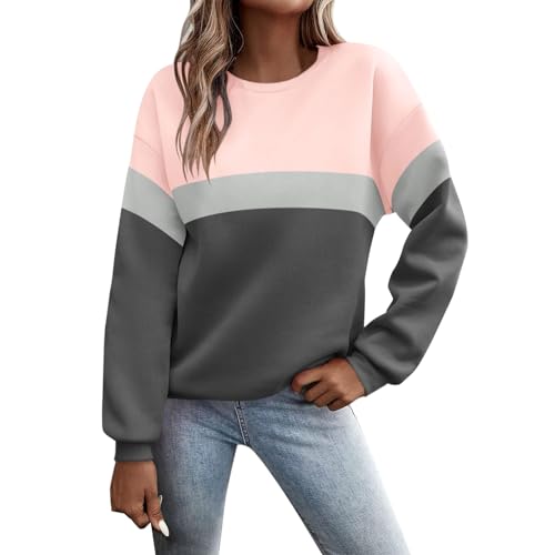 tagesangebote Heute, Sweatshirts Für Damen Lässig Autumn Sweater Luftiges Oberteil 2000er Kleidung Mädchen 12 Jahre Ausgefallene Bekleidung Coole Klamotten Dunkelgrau, XXL von SKFLABOOF