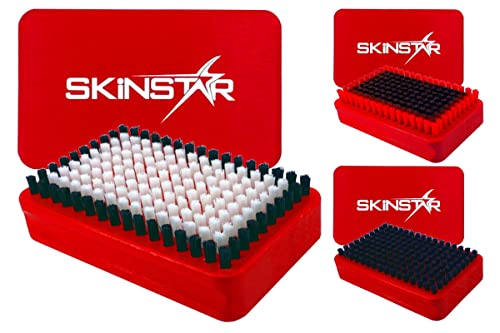 SkinStar 3er Set Ski Belagsbürsten BaseBrush Nylon, Rooshaar u. Kufper/Bronze rot SkinStar 3er Set Ski Belagsbürsten BaseBrush Nylon, Rooshaar u. Kufper/Bronze rot von SkinStar