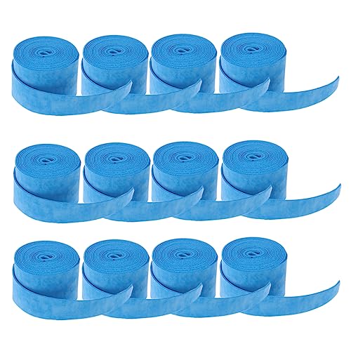 SKISUNO 12St Schweiß Sport Squash-Schläger- Tennis-Overgrips Bar Tennis zubehör Tennis Accessories Overgrip für Tennisschläger Zubehör für Tennisschläger trockenes Peeling pu Blue von SKISUNO