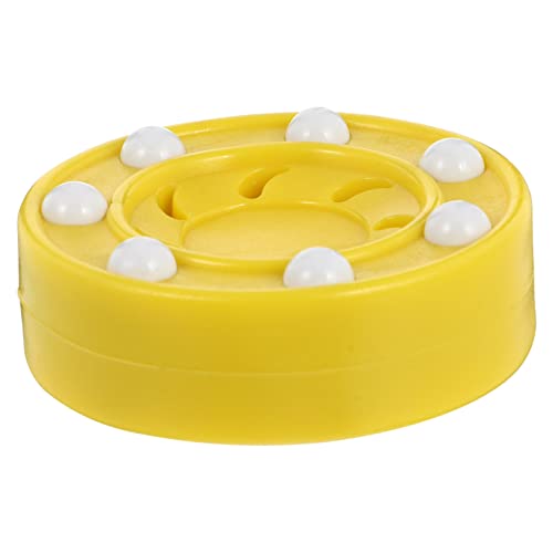 SKISUNO 1stk Rollschuhlaufen Luftwalze Männer Hockeypuck Sport-Inline-Street-Hockey-Puck Offizielles Rollhockey Street-Hockey-Pucks Rollhockeyspiel Trainingspuck Männerhockey Pp Yellow von SKISUNO